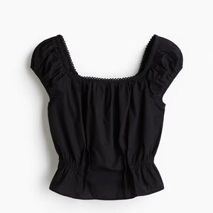 NWT H&M Short Blouse Black